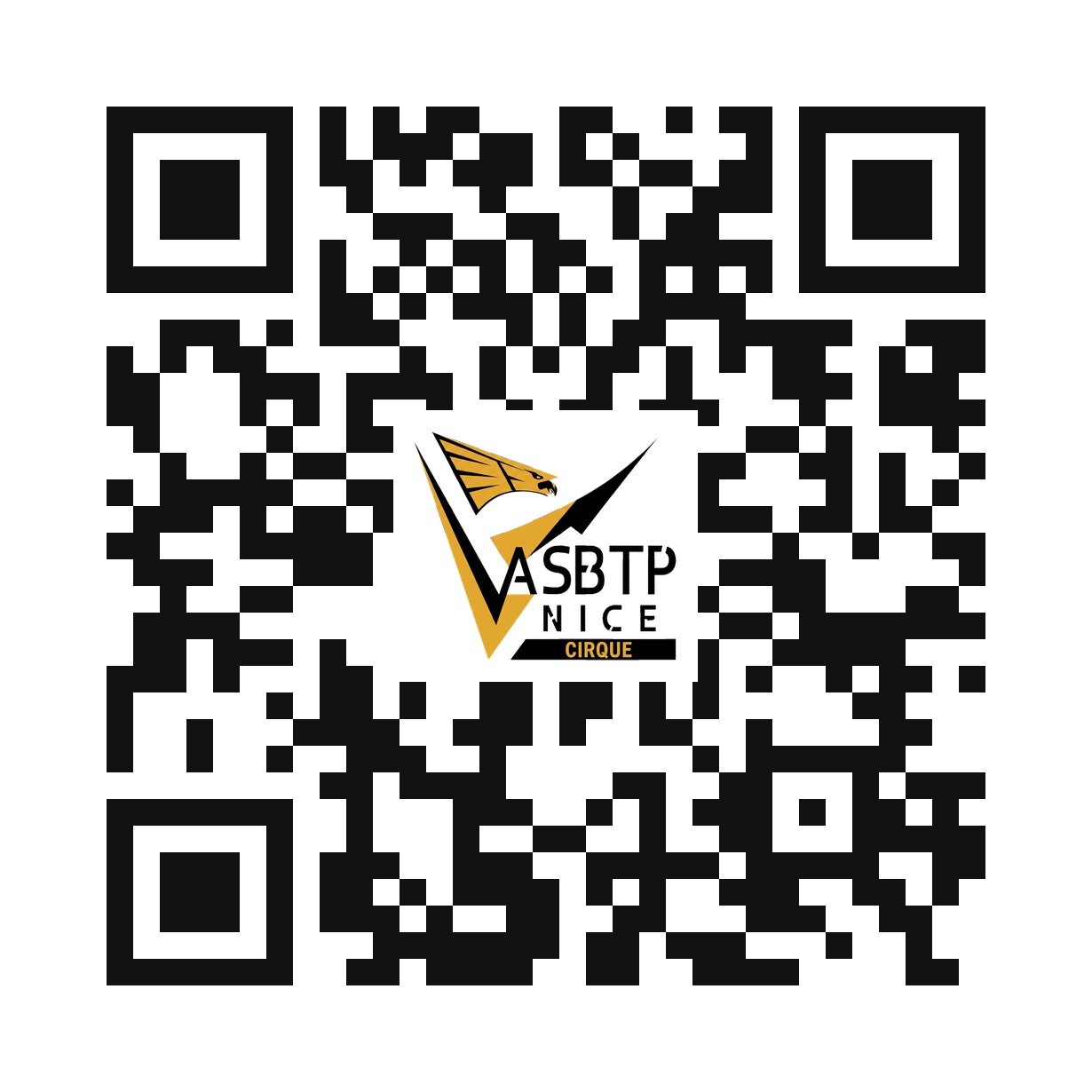 QR code officiel de l'application ASBTP Cirque